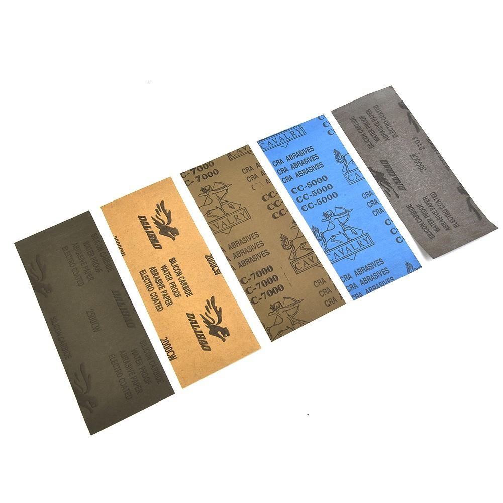 High Quality Sandpaper 2000/2500/3000/5000/7000 Grit 5pcs