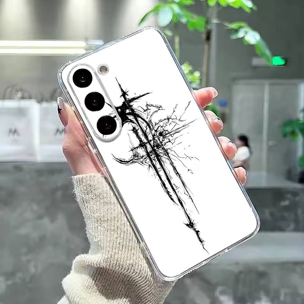 C-Cool Dark Gothic Cross Mark Phone Case For Samsung Galaxy A91,80,73,72 ,71,53,52,32 ,31,22,21s,20,Transparent Case