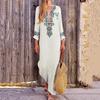 2025 Summer Fashion Loose V-neck Long Dress with Split-ended Design