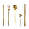 304 Mirror Gold Western Food Knife, Fork and Spoon Tableware Steak Knife and Fork Dessert Fork and Spoon Coffee Spoon Chopsticks