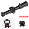 FIRE WOLF HD 1-6X24 IR Compact Hunting Scope Tactical Scope Glass Etched Crosshair Wide Field Optical Sight