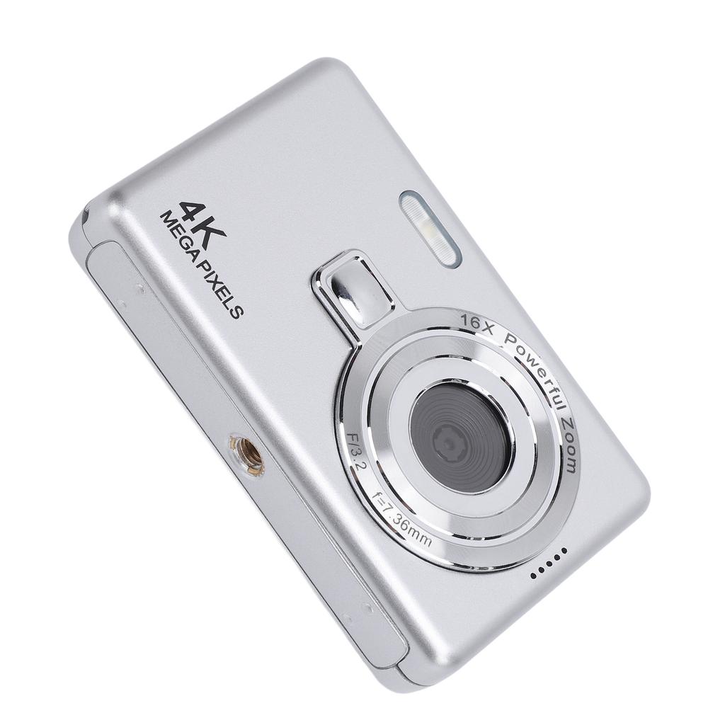 2.4inch Digital Camera 16x Zoom 50MP High Resolution 4K Video Compact Selfie Camera for Photography Travel 64GB