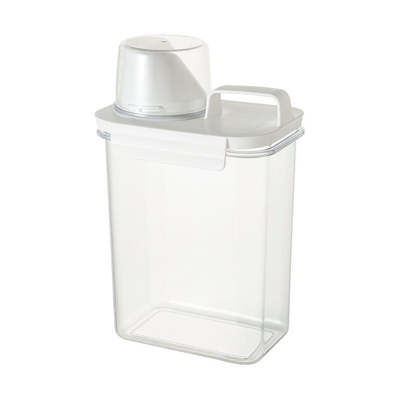 Plastic Food Storage Containers With Sealed Lids And Measuring Cup For Kitchen Rice Cereal Dry Food