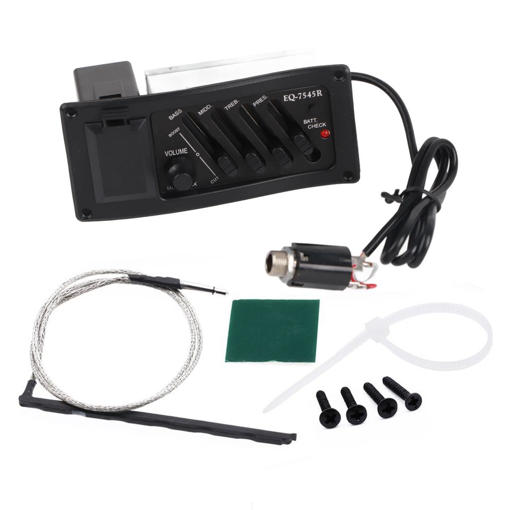 Gitar pickup EQ Classic tre akustisk elektrisk boks BASS MIDD TREB PRES Pickup 7545R