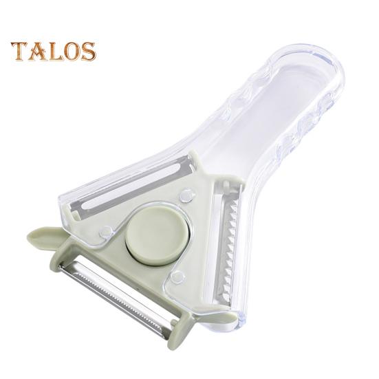 

Овочечистка 3-в-1 Y Картоплечистка Кухонна терка Скребок Рубанок для дині Очистка для жульєн з ручкою проти ковзання Овочева картопля Морква Огірок Інструмент зелений