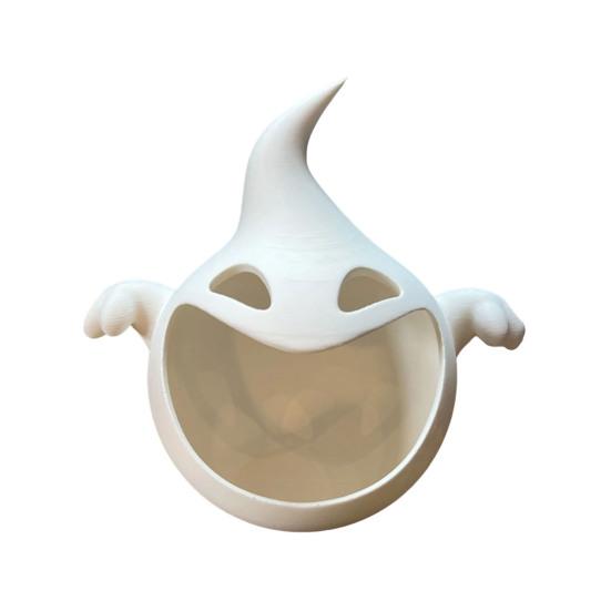 Spøkelsesgodteriskål Skummel serveringsbrett for snacks Ost Frukt Kreativt plastfat Skål Halloween-festrekvisitter