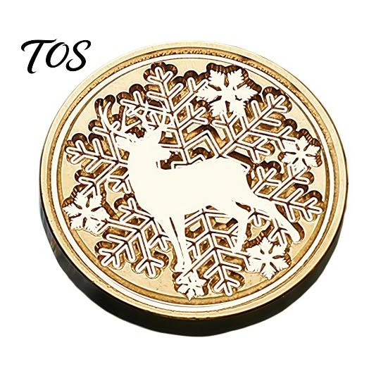 Wax Seal Accessories Brass Stamp Heads, Alphabet Christmas Embossed Sealing Handmade Craft Head for Envelope Gift Wrapping Journal Scrapbook