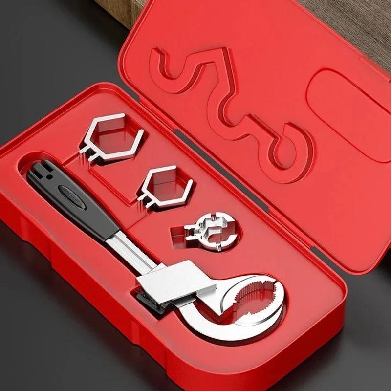 Universal Adjustable Wrench - Perfect for Faucet & Sink Repairs, Bathroom Maintenance, and Pipe Work