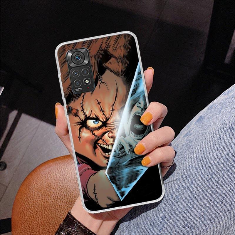 Chucky Kinderspiel Handyhülle für Xiaomi Redmi Note 15 14 13 12S 12 11 Pro Plus 14S 11S 11E 10 10S 11T 5G Personalisierte Hülle