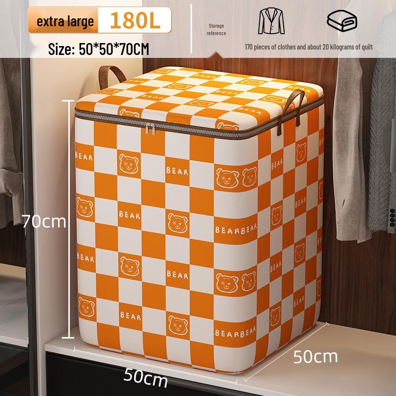 Super Thick Foldable Quilt Storage Bag - Large, Dustproof Organizer for Clothes & Moving