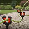 2Pcs Roller Wheel Garden Hose Guide Stake Ground Spike Lawn Hose Holder Water Pipe Guide  Flower Bed