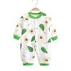 Baby Long Sleeve Romper - Spring/Autumn, Printed Combed Cotton Pajamas for Newborns, Infant Wear