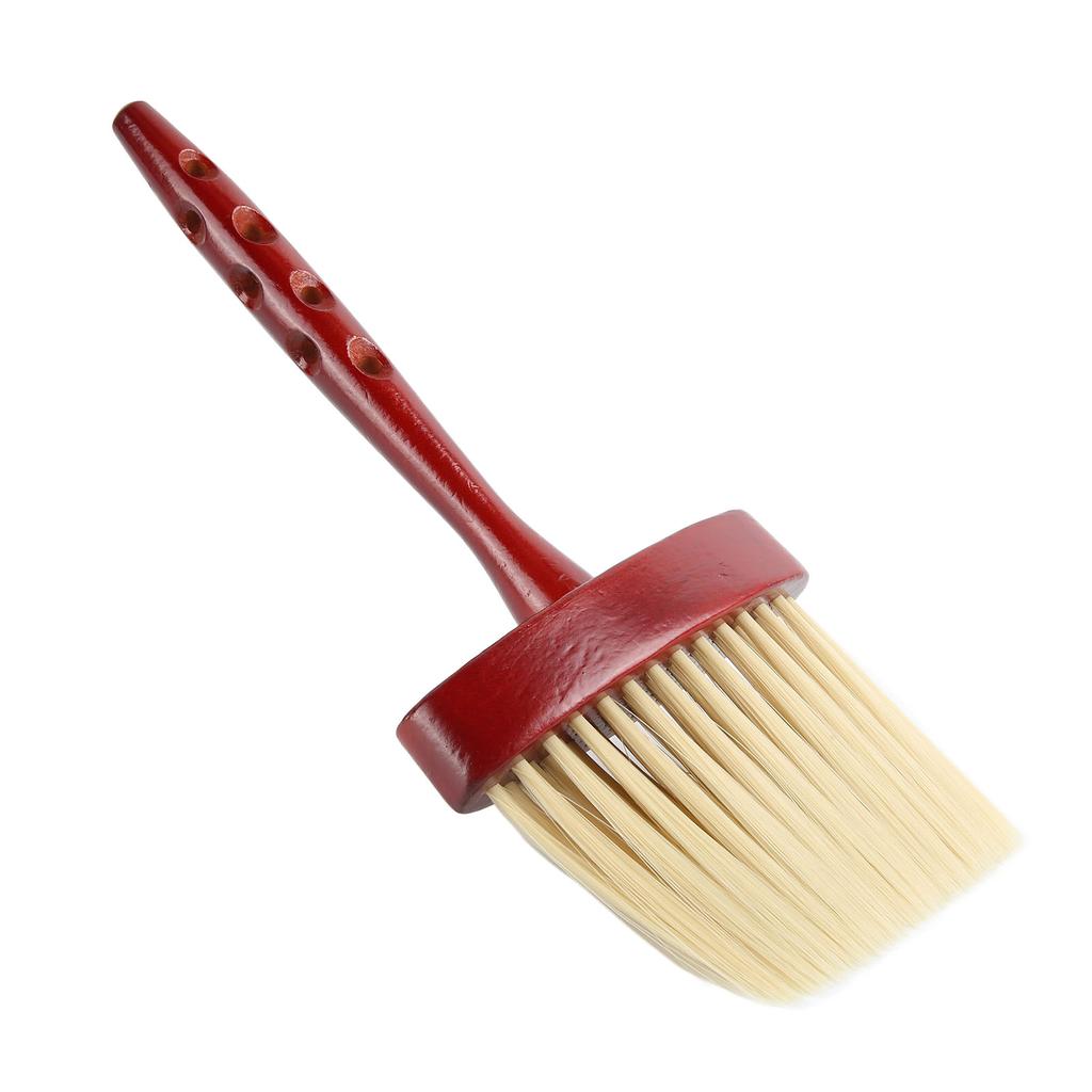 Barber Brush Neck Duster Wooden Long Handle Nylon Bristles Barber Brush Duster for Beauty Salon Hair Salon Home
