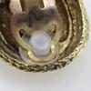 CHANEL COCO Mark Earring vintage Plated Gold 14g Women Used