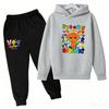 Haine Copii Sprunki Hanorac+pantaloni Vârsta 2-12 Băiat Fată Figurine Anime Incredibox Bluză Primăvară Toamnă Pulover pentru Copii Seturi