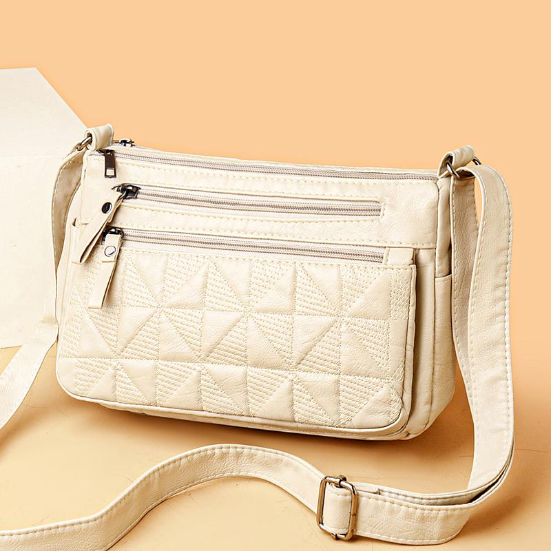 Mother Bag Women's PU Crossbody Bag Large Capacity Shoulder Bag Middle-aged Women's Bag