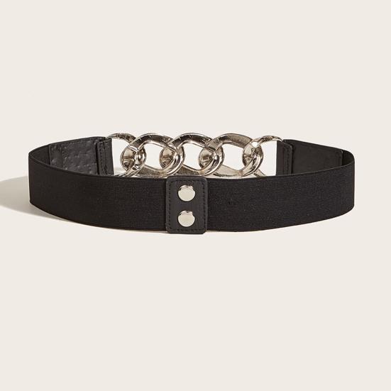 Waist Belt Elastic Wear Resistant Durable Super Comfortable Easy To Match Fitted Lightweight Exquisite Faux Leather Women Belt for Daily Wear
