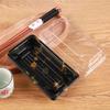 10Pcs Thickened Sushi Boxes with Lids Eco-Friendly Disposable Food Containers for Takeout Carry-Out Meals