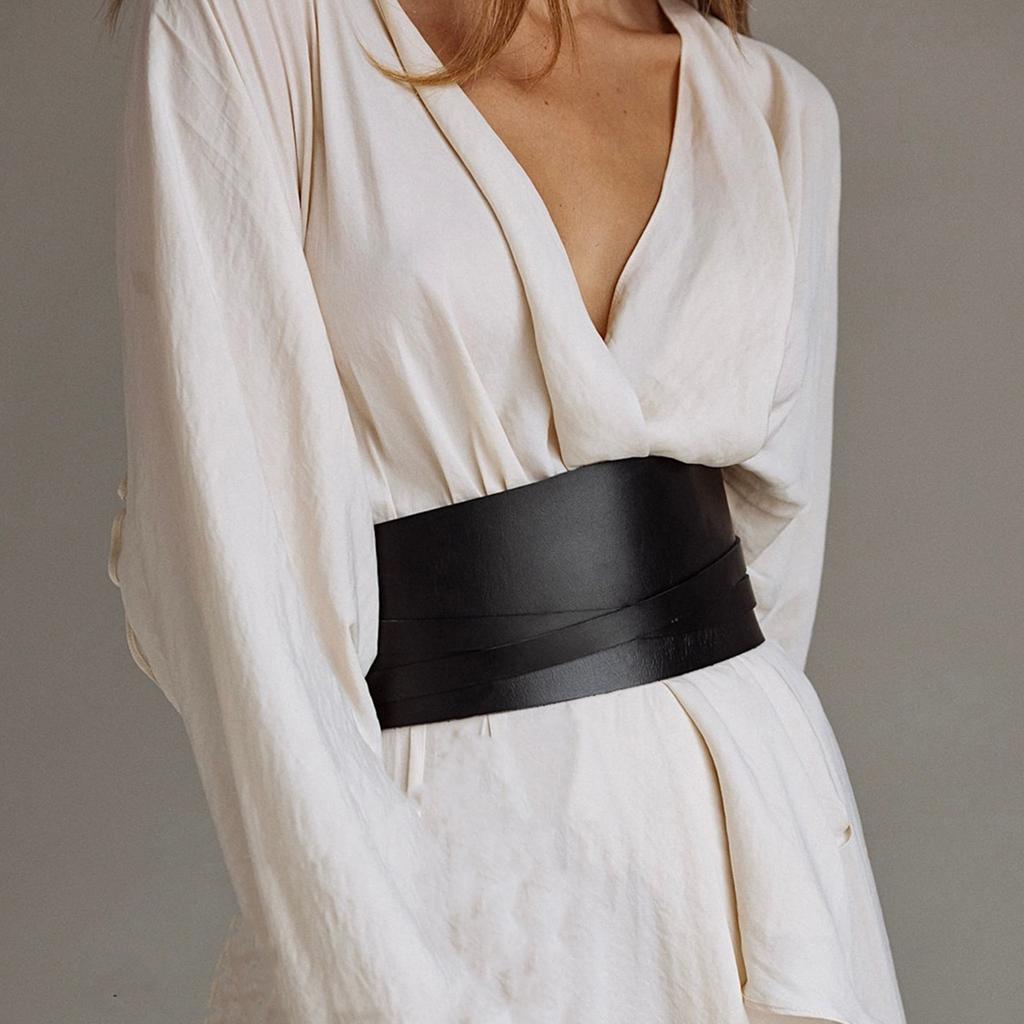 Tight Corset Belt Pu Leather Belt Slim Fit Women's Fashionable High Waisted Belt Suitable for Daily Wear