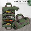 RollUp Werkzeug Tasche, Tragbare Werkzeug Lagerung Organizer mit Abnehmbaren Beutel für Elektriker Mechaniker,