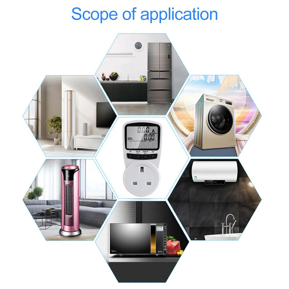 Digitaler Zeitschalter Elektronisch 12/24 Stunden Programmierbare Zeitschaltsteckdose EU UK US AU Stecker Steckdose Küchengerät Zeitsteuerung