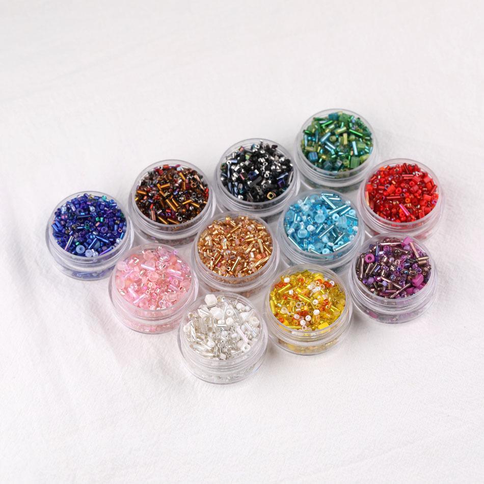 

Premium Multicolor Glass Seed Beads for DIY Jewelry Making 100g/pack чёрный