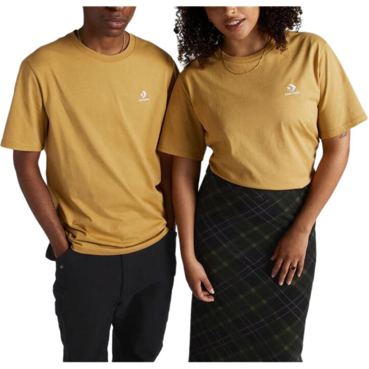 

New Converse Star Chevron T Shirts Unisex Yellow 10023876-A22 L
