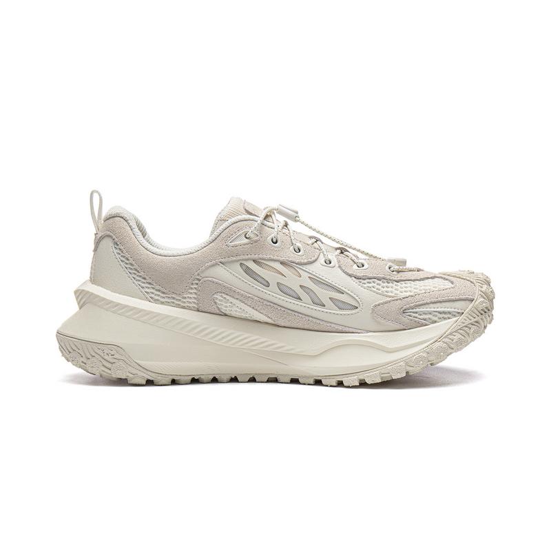 Li Ning Retro Outdoor Trend Shock Absorbing Wear Resistant Low Top Casual Shoes Men Casual Shoes AZGW287-3