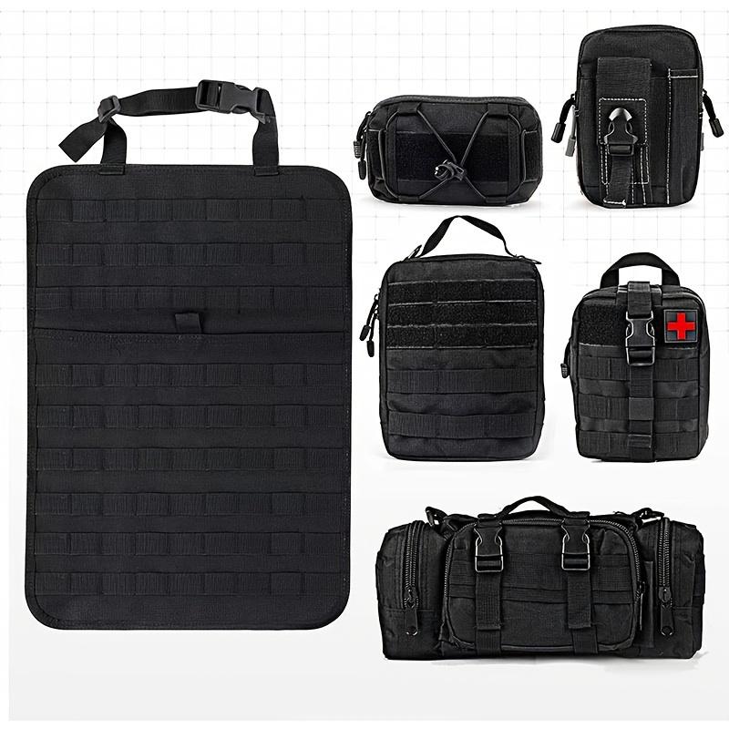 

[Universal] Car Seat Back Organizer, Upgrade Vehicle Panel Organizer with 5 Detachable MOLLE Pouches for Vehicles Such As Jeep, Truck, SUV чёрный
