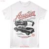 British Motor Heritage BMH Austin Healey Logo ad Ali Maglietta da Uomo vintage Lavata abbigliamento firmato Morbida Casual Traspirante
