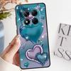 Herzförmiges Design Hülle für Xiaomi Redmi Note 7 8 9S 10S 11s 9 10 11 12 Pro 12s 13 14 Pro Plus Schwarze Weiche Handyhülle