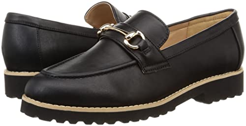 MIONOTIS Women's Bit Loafers 673B Black, Size 23.5 cm, 2E