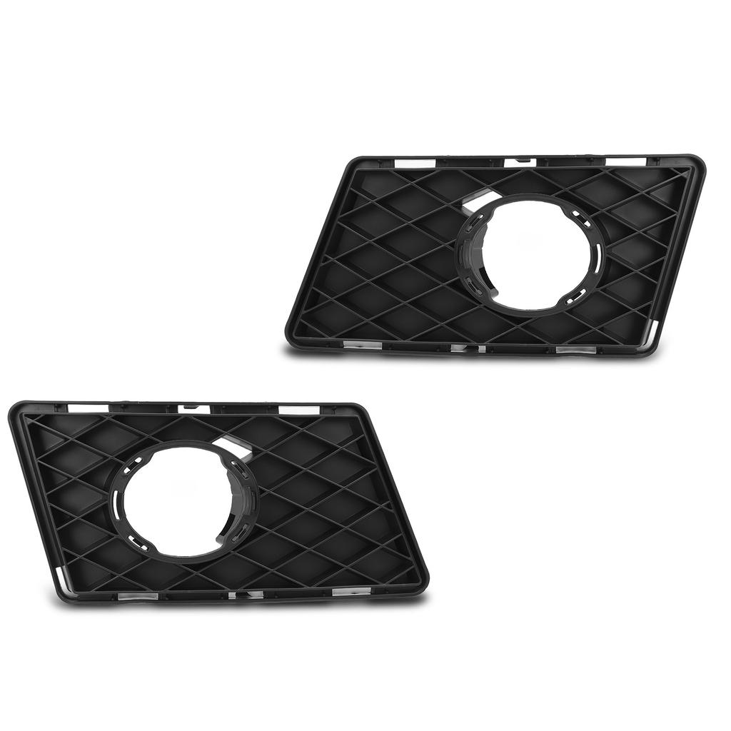 2pcs Fog Lamp Grille Cover Rugged Stylish Replacement For Benz GLK‑Class X204 Standard Pre‑Facelift 2008 To 2012