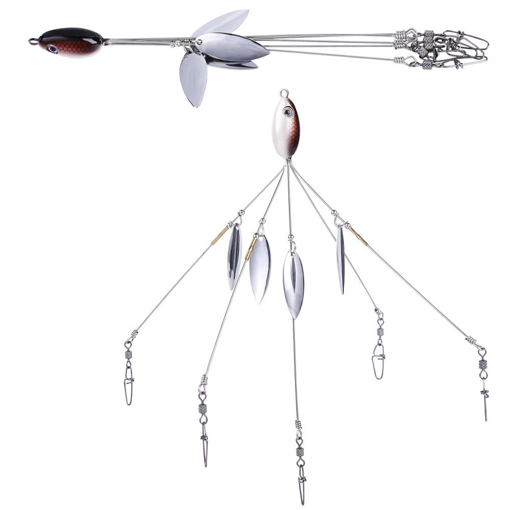 Buy 5 Fishing Lures 1pcs 5 arm Attachment 5 Baits Alabama Umbrella