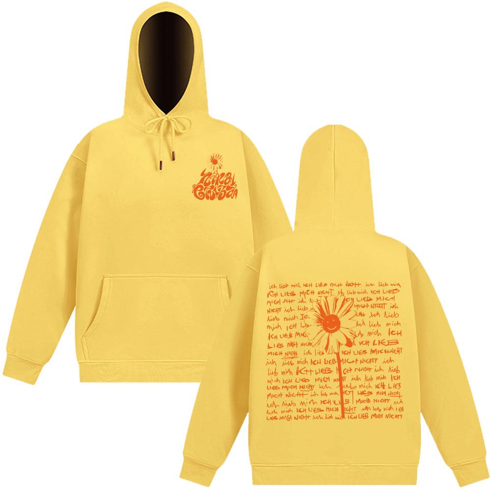 

Rapper Nina Chuba Flowers Fashion Graphics Hoodie Men Women Harajuku Casual Pullover Long-sleeved Loose Fashion Sweatshirt 2XL жовтий