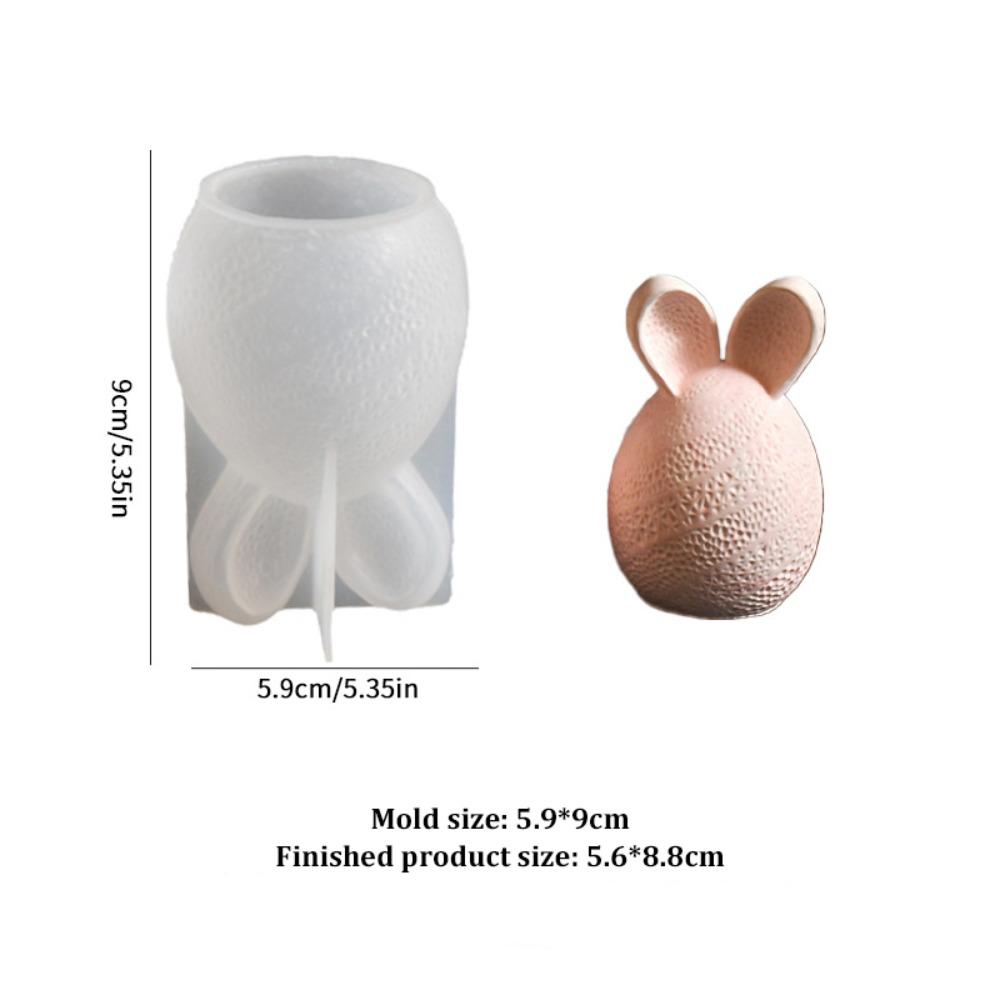 Velikonoční svíčková forma silikonová králičí ozdoba řemeslná kreativní sádrová forma domácí dekorace
