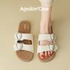 Augustine Slippers Women's Summer Wear 2025 New Flat-bottomed Lazy One-pedal Casual Soft-soled Beach Sandals