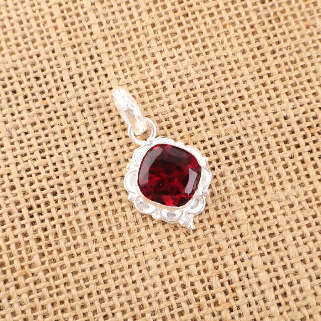 Pink Rubellite Gemstone 925 Solid Silver Jewelry Handmade Pendant 1.50" For Her PP-2-10