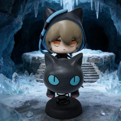 Gift APEX-TOYS Arknights Happy Shake Phantom Q-version Rocking Music Anime Figure PVC Model Collectible for Boys