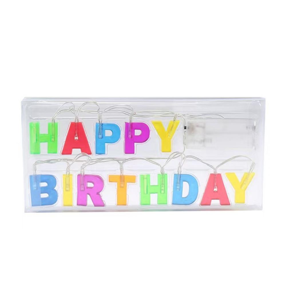 Colorful Color LED Letter Lamp Romantic Birthday Party Decorative Lights  For Birthday Party Decor