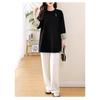 Vintage New Chinese Style Long-sleeved Top Autumn and Winter Mid-length Versatile Shirt