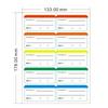 Cross-Border Removable Frozen Food Date Stickers for Refrigerators