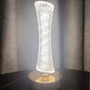 1Pc Internet Celebrity Guangzhou Tower Small Waist Crystal Desk Lamp Ins Girl Bedside Bedroom Night Light Creative Atmosphere Light