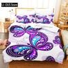 Butterfly Bedding Set Single Twin Full Queen King Size Mountain Elf Bed Set Aldult Kid Bedroom Duvetcover Sets 3D Anime 034