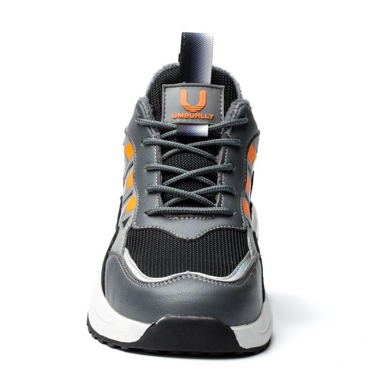 Customized Processing Winter Cotton Labor Insurance Shoes Men's Anti-smashing and Anti-piercing Safety Shoes Work Shoes Steel Baotou Construction Site