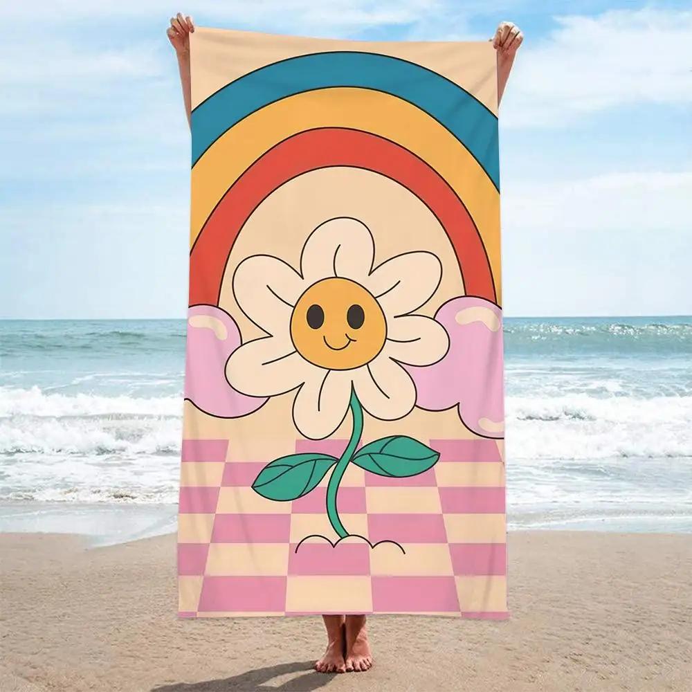 1pcs Queen and King Beach Towels, Ultra-fine Fiber Quick Drying Absorbent Large Beach Towels, Beach Vacation