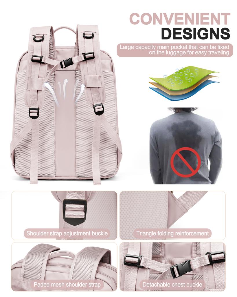 Travel Backpack For Women,40X20X25,Waterproof Carry On Personal Item Bag,Airline Flight Approved Laptop Backpack For Work Hiking