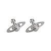 Vivienne WeStwood Women S Mini Bath Relief earringS Silver 62020033