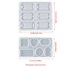 Eardrop Silicone Keychain Resin Mold Kit with Hole for DIY Keychain Special Christmas Epoxy Resin Mold Home Decoration