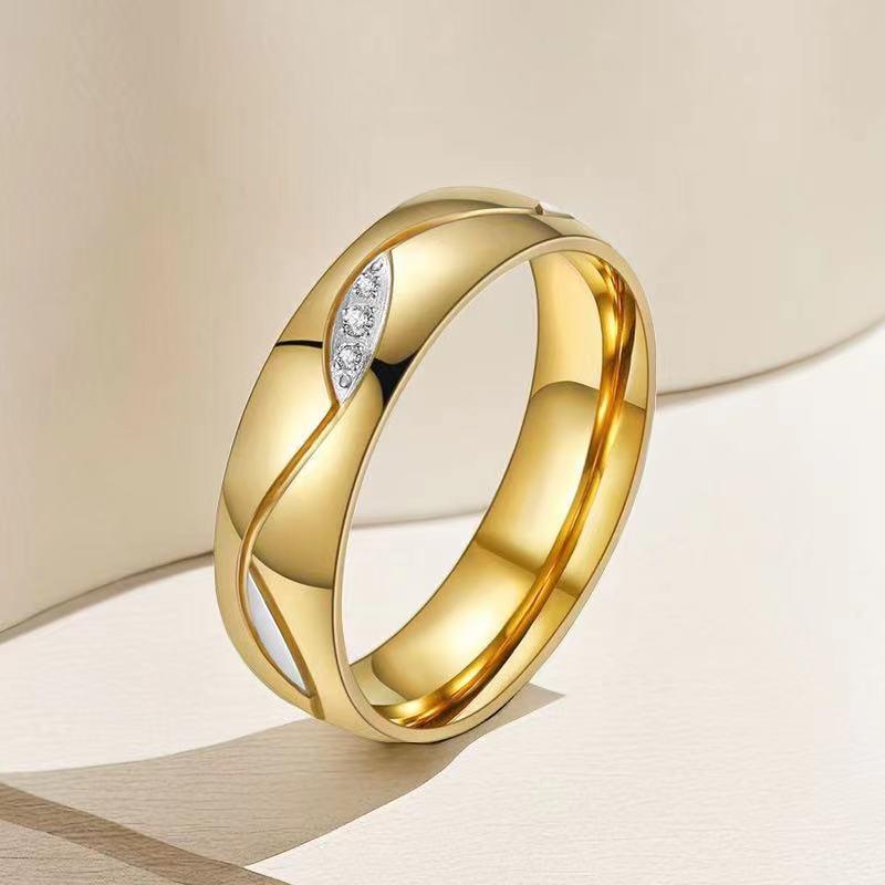 

Набір парних кілець з нержавіючої сталі, не тьмяніюча біжутерія з титанової сталі, аксесуари для рук. Size 10